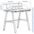 PIPLÄRKA Desk, tiltable, 80x63 cm