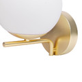 GoodHome Wall Lamp Dorres E14 IP44, matt gold