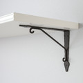 BERGSHULT / KROKSHULT Wall shelf, white, anthracite, 80x30 cm