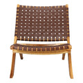 Chair Perugia, leather, brown