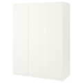 PAX Wardrobe, white, Forsand white, 150x60x201 cm