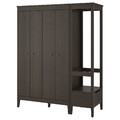 IDANÄS Wardrobe combination, dark brown, 180x59x211 cm