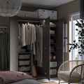 PAX / BERGSBO Wardrobe, dark grey/dark grey, 150x60x201 cm