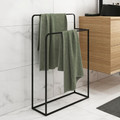 GoodHome Towel Stand Elland, black