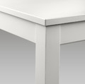 LANEBERG / NORDVIKEN Table and 4 chairs, white/white, 130/190x80 cm