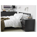 MALM Bed frame, high, black-brown, 140x200 cm