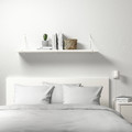 BERGSHULT / PERSHULT Wall shelf, white, white, 120x30 cm