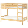 MYDAL Bunk bed frame, pine, 90x200 cm