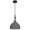 GoodHome Pendant Lamp Aulavik E27, grey