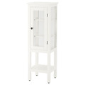 HEMNES High cabinet with glass door, white, 42x38x131 cm