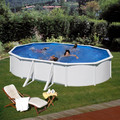 Steel Pool Fidji 5 x 3 m, white