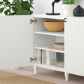 BESTÅ Storage combination with doors, white, Sutterviken/Kabbarp white, 180x42x74 cm