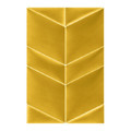 Upholstered Wall Panel Triangle Stegu Mollis 15x30cm 2pcs R, yellow