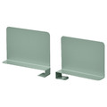 RELATERA Book-end, light grey-green, 2 pieces