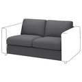 VIMLE 2-seat section, Hallarp grey