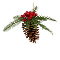 Christmas Decoration Cone 17cm, 1pc, assorted
