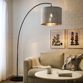 NYMÖ Lamp shade, white/brass colour, 44 cm