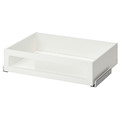 KOMPLEMENT Drawer with framed glass front, white, 75x58 cm