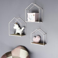 Wall Shelf House 3pcs, pink