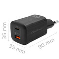 Qoltec Wall Charger EU Plug GaN ULTRA 65W 5V 20V, 2.25A 3.25A