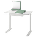 RELATERA Desk combination, white/light gray-green, 90x60 cm