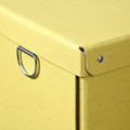 NIMM Storage box with lid, yellow, 16.5x16.5x15 cm