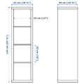 KALLAX / LACK Storage combination with 2 shelves, white, 266x39x147 cm