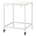 TROTTEN/LIDKULLEN Table and sit/stand support, white/dark grey