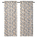 ÄNGSKOVALL Curtains, 1 pair, 145x300 cm, multicolour