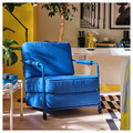 BRÄNNBOLL Gaming lounge chair, Knisa bright blue