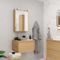 GoodHome Basin Cabinet with Drawer Avela 60 cm, oak effect