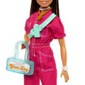 Barbie Doll in Trendy Pink Jumpsuit HPL76 3+