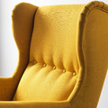 STRANDMON Armchair and footstool, Skiftebo yellow