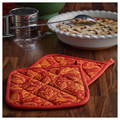 HÖSTAGILLE Pot holder, orange, 21x21 cm