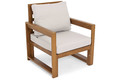 Outdoor Armchair MALTA, brown/grey