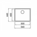 Teka Undermount Tegranite Sink One Bowl Square 50.40 TG, white