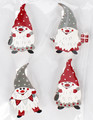 Craft Christmas Decoration Clip Santa 4pcs