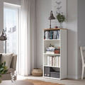 SKRUVBY Bookcase, white, 60x140 cm