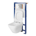 Cersanit WC Concealed Set Luvio, chrome