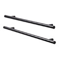 GoodHome Bar Cabinet Handle Annatto 336 mm, matt black, 2 pack