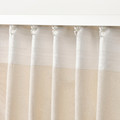 LENDA Curtains with tie-backs, 1 pair, off-white, 140x300 cm