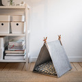 UTSÅDD Cat house, grey/felt