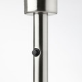 SKAFTET Floor lamp base, nickel-plated