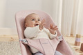 BABYBJORN Bouncer Bliss - Light grey frame, 3D Jersey, Light pink