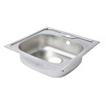 Steel Kitchen Sink Gamow 1 Bowl, satin