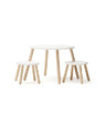 Kid's Concept Children's Stool and table set, white