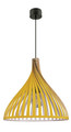 GoodHome Pendant Lamp Crozon E27, yellow