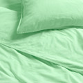 ÄNGSLILJA Duvet cover and 2 pillowcases, light green, 200x200/50x60 cm