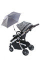 Titanium Baby Stroller Universal Parasol Umbrella UV 50+, pink