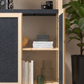 IVAR Shelving unit, with 2 doors pine/felt, 89x30x179 cm